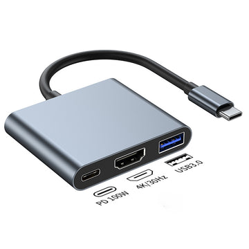 HU2005 3-in-1 Hub Type-C to USB3.0+HDMI+PD100W - Divvow