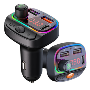 CAC14 CAC15 Car Charger LED Bluetooth MP3 Player FM Transmitter - Divvow
