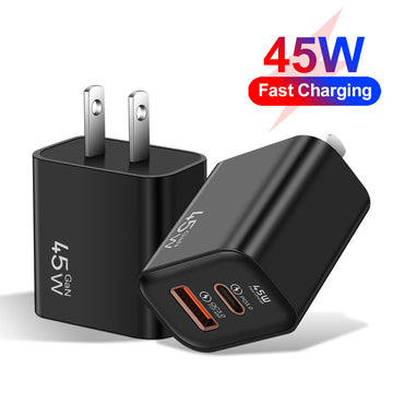 FC12 45W 2 Port Fast Charger A+C US Plug - Divvow