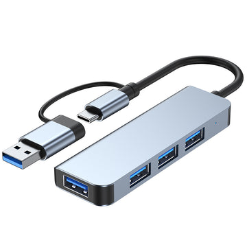 HU2013TU 4-in-2 Hub USB-C/USB3.0 to USB3.0+3*USB2.0 - Divvow