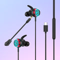WEGM4 Gaming Earphones with RGB Light, Type-C - Divvow