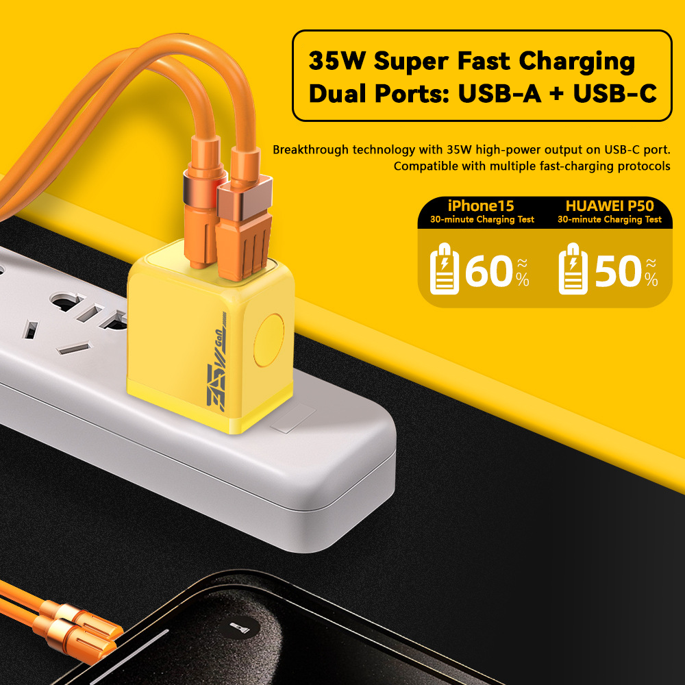 FC18 35W GaN A+C Super Fast Charger - Divvow