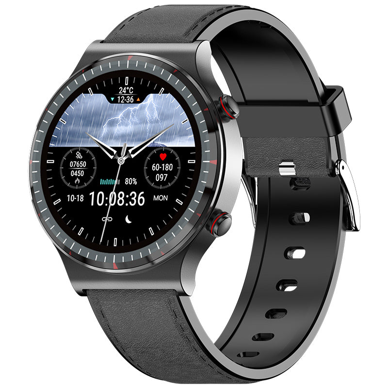 G08 Leather Medical-Grade ECG Smart Watch - Divvow
