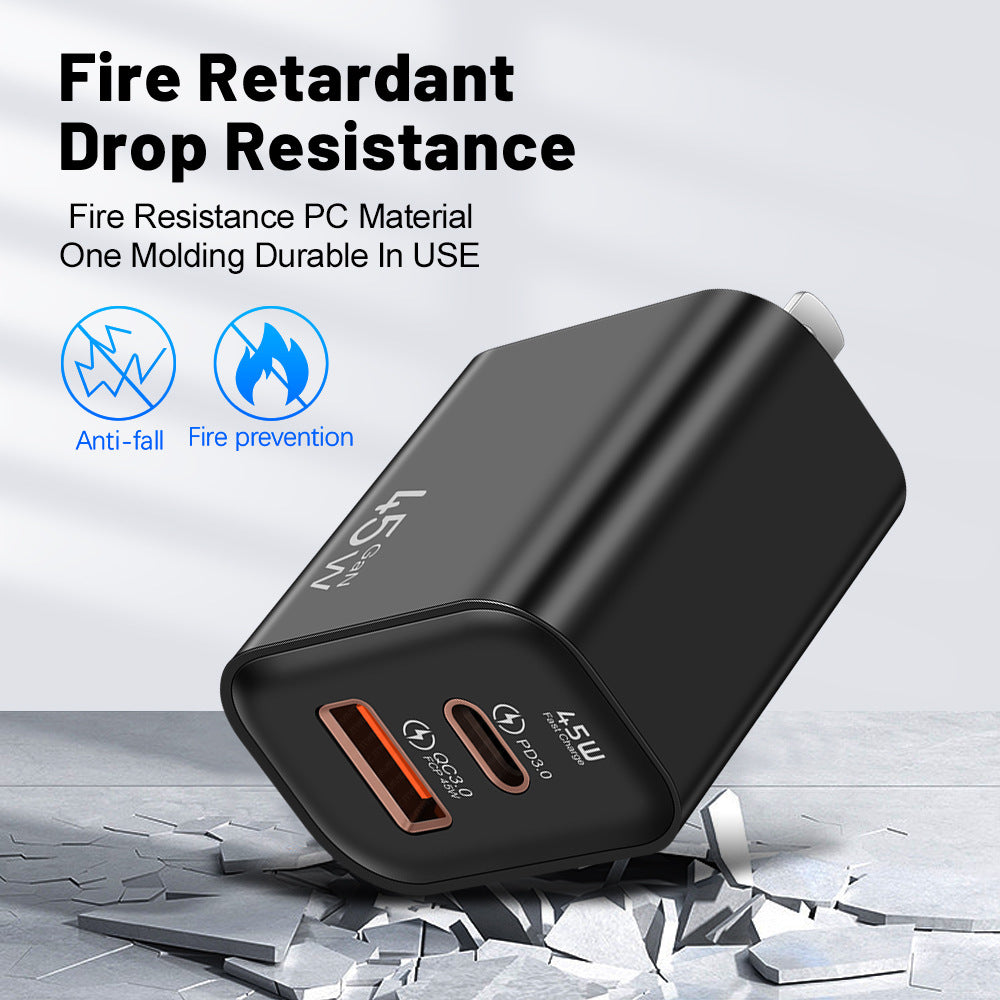 FC12 45W 2 Port Fast Charger A+C US Plug - Divvow