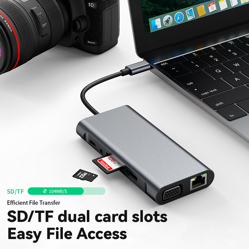 DK2110 11-in-1 Smart USB-C Dock with Ethernet - Divvow