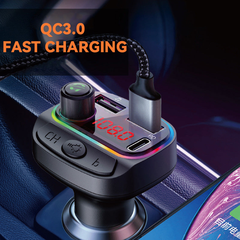 CAC14 CAC15 Car Charger LED Bluetooth MP3 Player FM Transmitter - Divvow