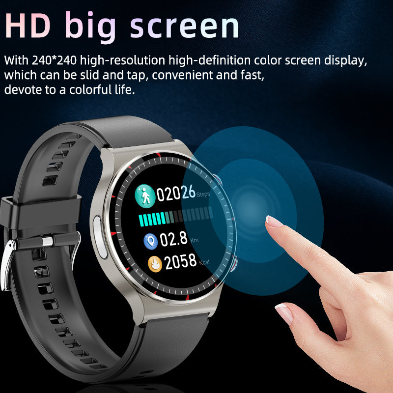 G08 Leather Medical-Grade ECG Smart Watch - Divvow