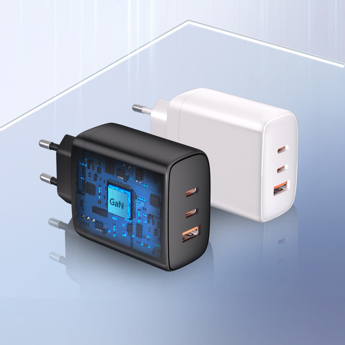 FC11 GaN 65W 3 Port Fast Charger A+C+C - Divvow