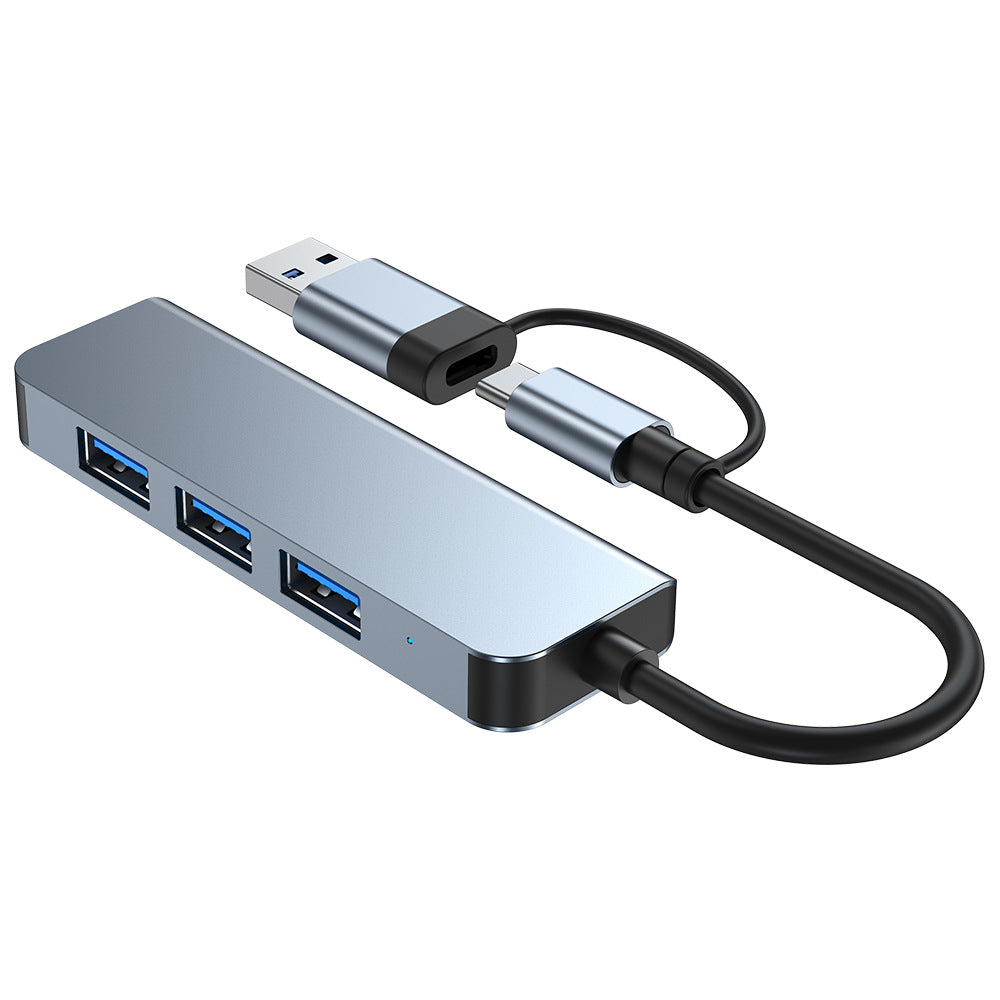 HU2013TU3 4-in-2 Hub USB-C/USB3.0 to 4*USB3.0 - Divvow