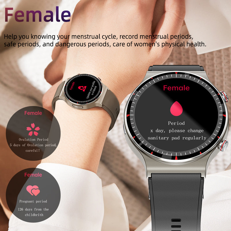 G08 Leather Medical-Grade ECG Smart Watch - Divvow