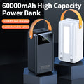 PBISDX101S 60000mAh Dual Cables Power Bank with Camping Light - Divvow