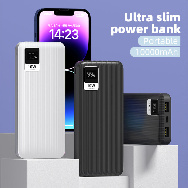 PBISK512 10000mAh Anti-Slip Power Bank with Digital Display - Divvow