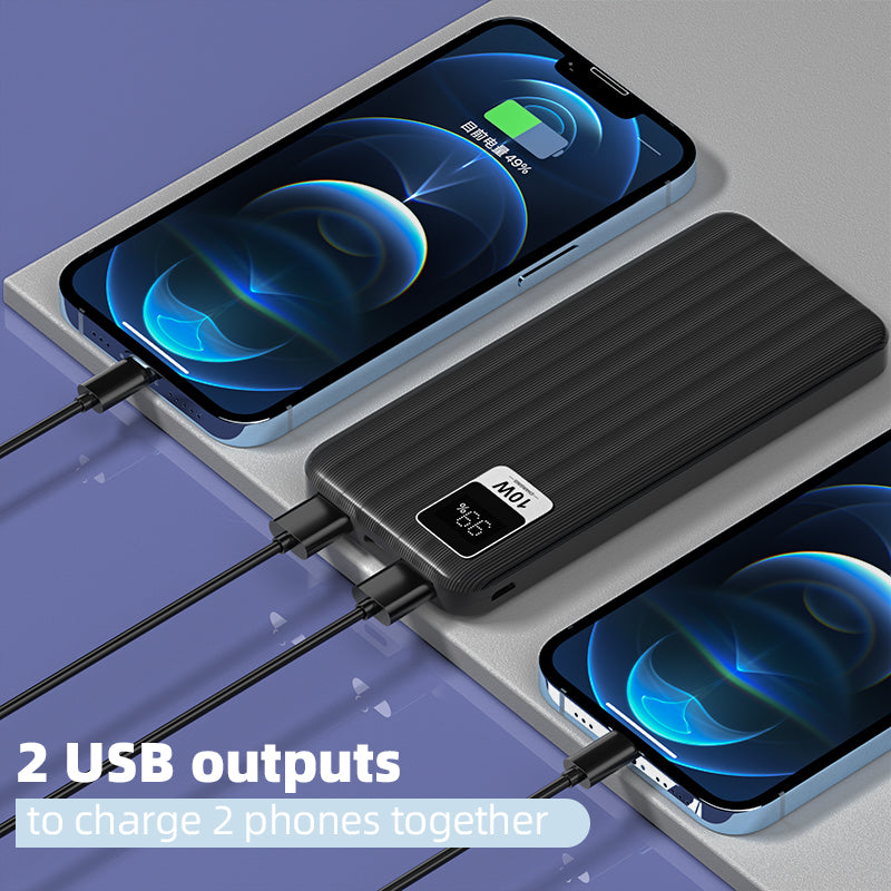 PBISK512 10000mAh Anti-Slip Power Bank with Digital Display - Divvow