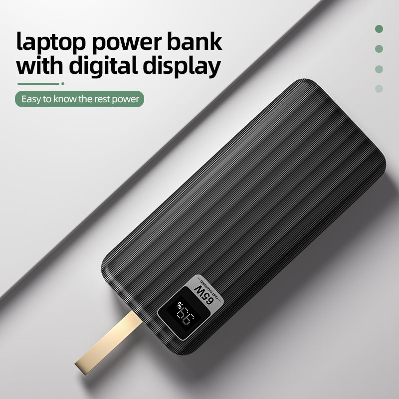 PBISK532LP 30000mAh 65W Lanyard Power Bank with Digital Display - Divvow