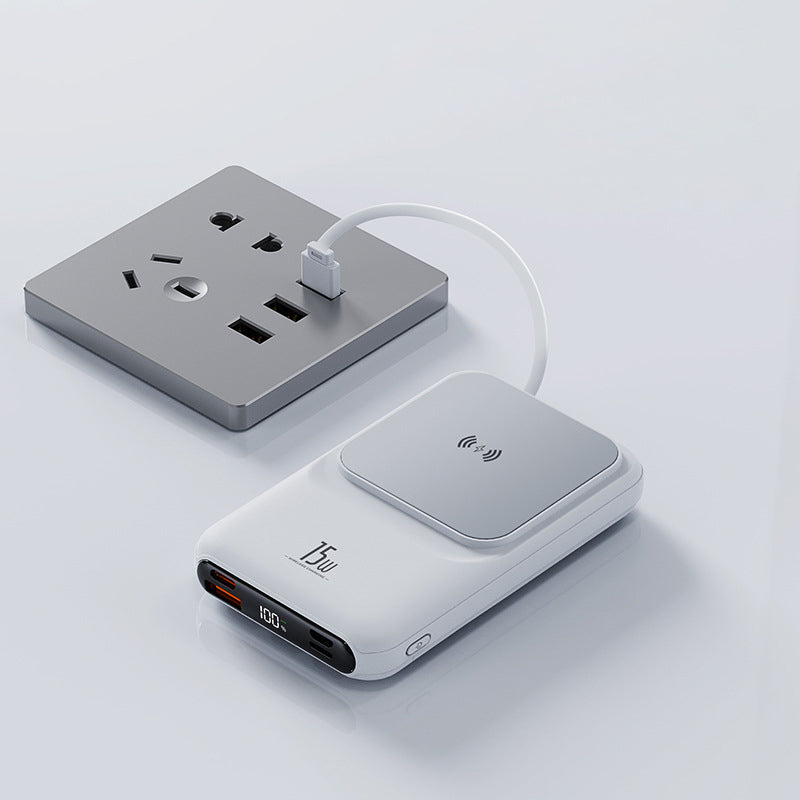PBW010 Magnetic Wireless Power Bank 22.5W 10000mAh with Built-in Cable - Divvow
