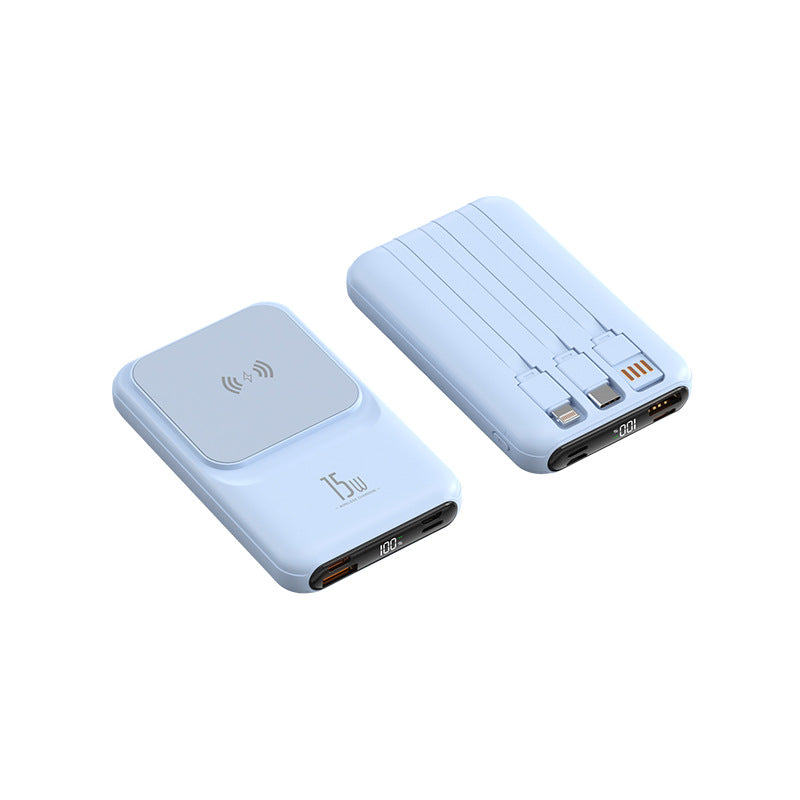 PBW010 Magnetic Wireless Power Bank 22.5W 10000mAh with Built-in Cable - Divvow