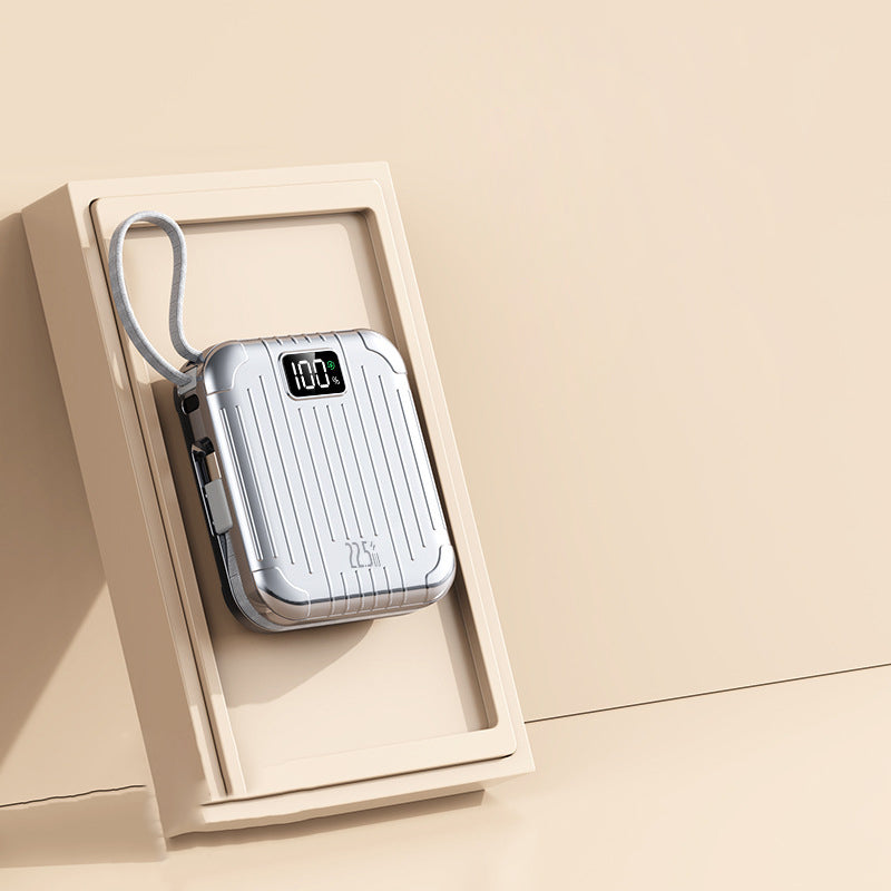 PBDX336 Smart Display Power Bank 22.5W 10000mAh with Built-in Cables - Divvow