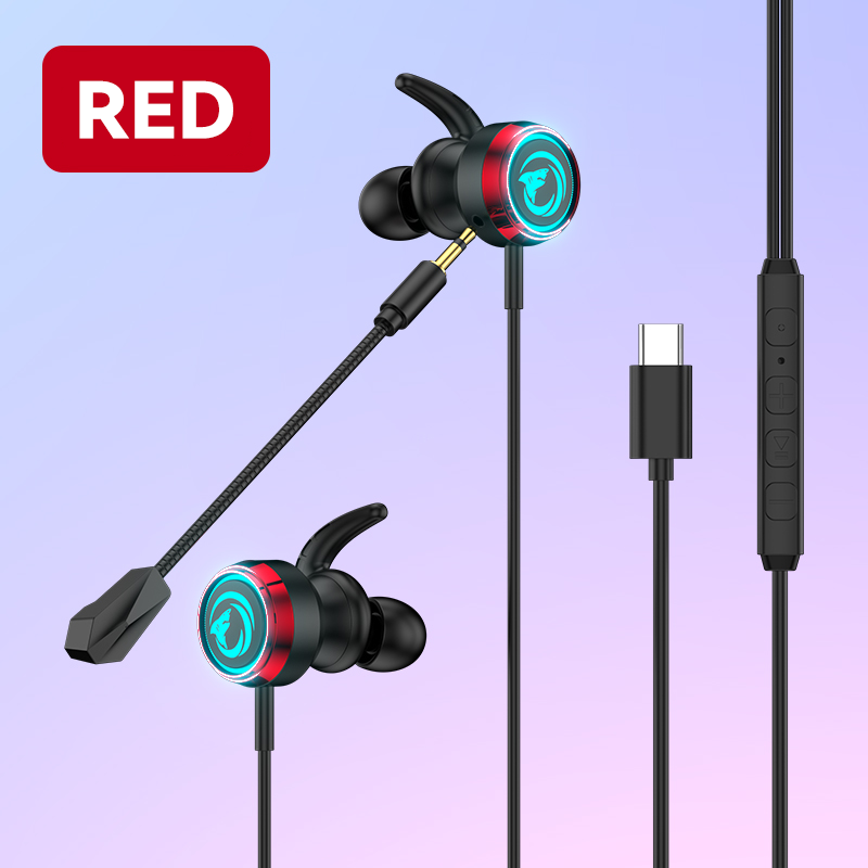 WEGM4 Gaming Earphones with RGB Light, Type-C - Divvow