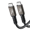 PQ001 Type-C to Type-C Aluminum Alloy Braided Cable, 5A 240W Fast Charging - Divvow