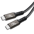 PQ001 Type-C to Type-C Aluminum Alloy Braided Cable, 5A 240W Fast Charging - Divvow