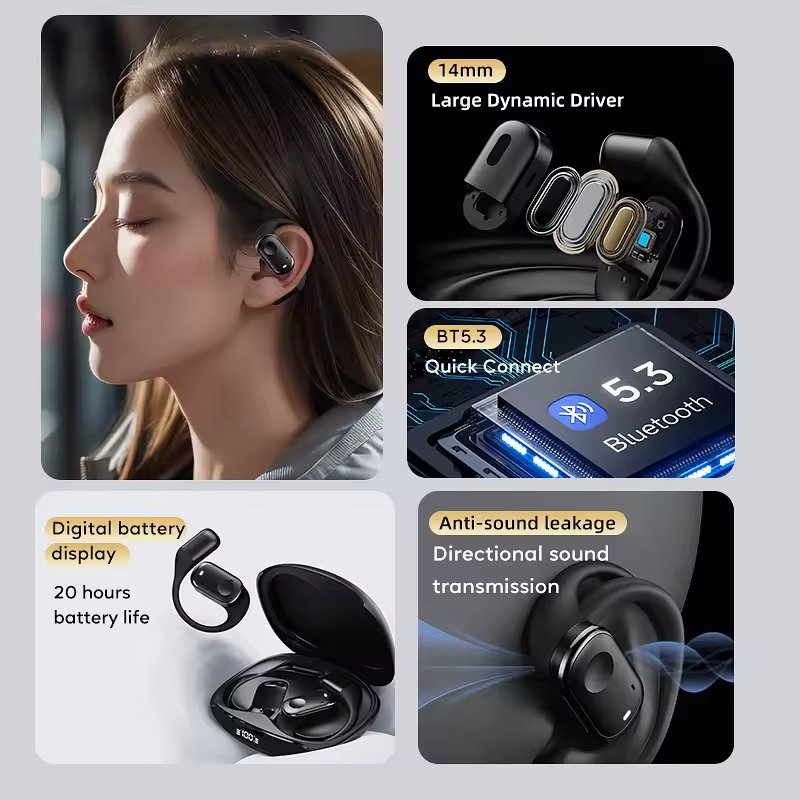 BEY70 On - ear ENC noise Cancellation Wireless Earphone - Divvow