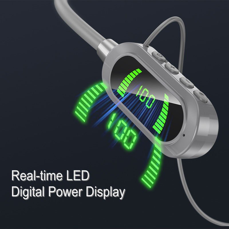 BEYG07 Neckband Bluetooth Earphones with Digital Display - Divvow