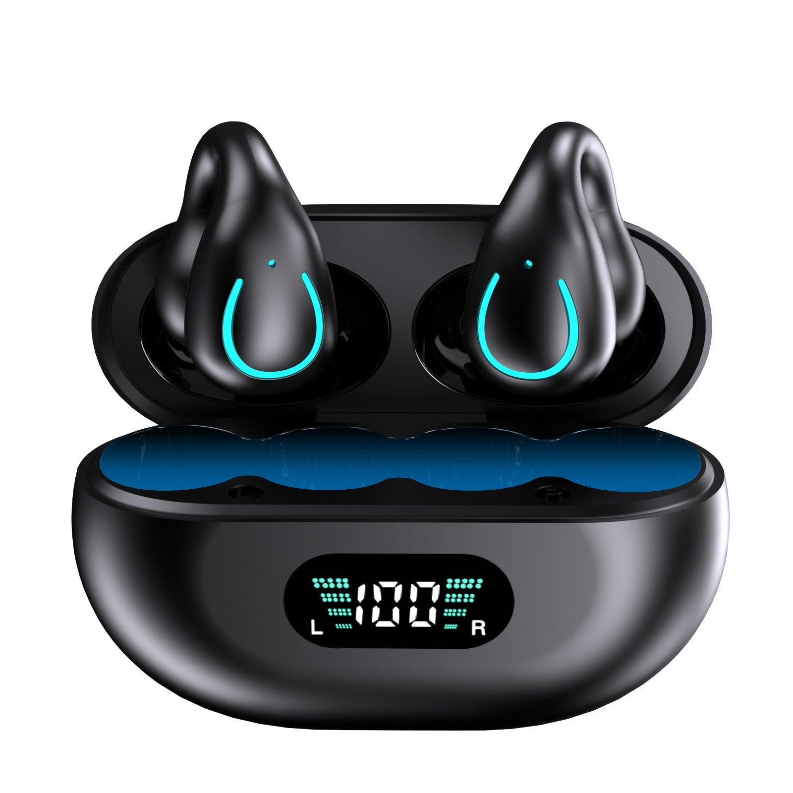 BEYYKQ71 Clip - On Noise - Cancelling BT5.3 Wireless Earphones - Divvow